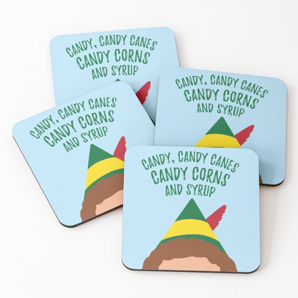 Item preview, Buddy the Elf Inspired Quote Elf Food Groups designed and sold by Lavenderbuttons.