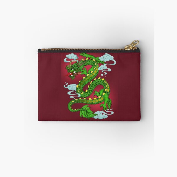 Item preview, Chinese Dragon - Green on Red designed and sold by MagicMama.