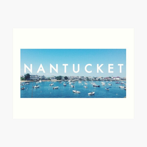 Nantucket Harbor Art Print