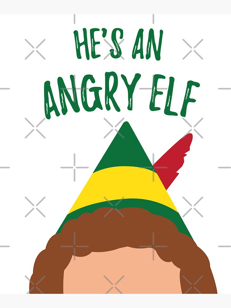 Buddy The Elf Inspired Quote Hes An Angry Elf Tote Bag By