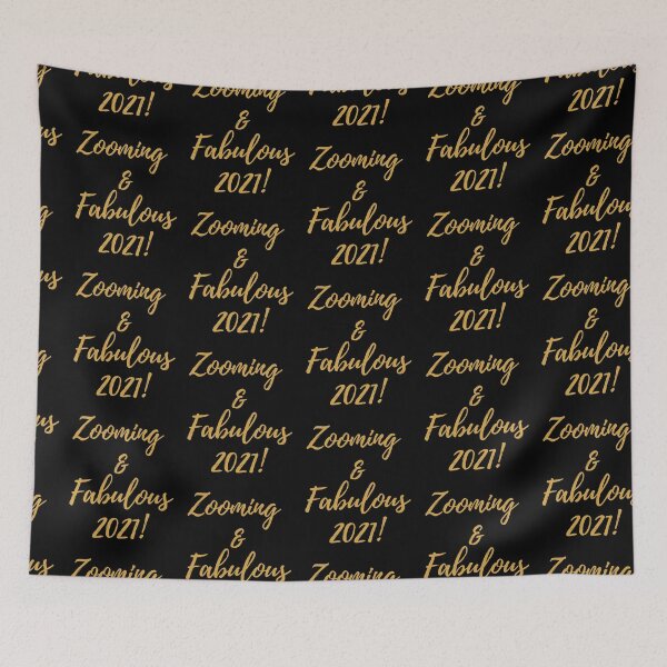 Item preview,  Zooming and Fabulous 2021 fun quarantine tshirt,mug and notebook gear designed and sold by GmolahUnlimited.
