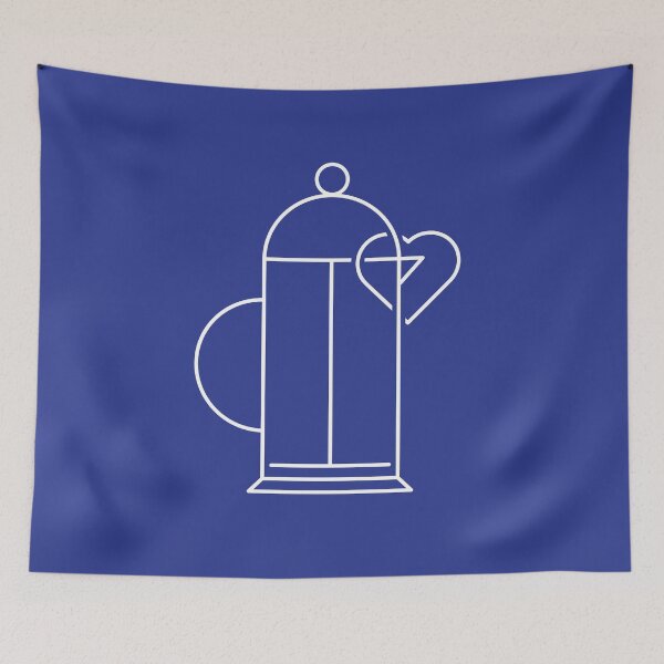 Item preview, French Press and Heart designed and sold by npdstudio.