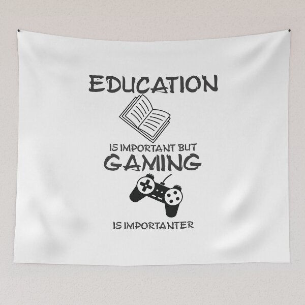 Item preview, EDUCATION IS IMPORTANT BUT GAMING IS IMPORTANTER designed and sold by Adhiambo.