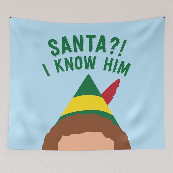 Item preview, Buddy the Elf Inspired Quote Santa I know him designed and sold by Lavenderbuttons.