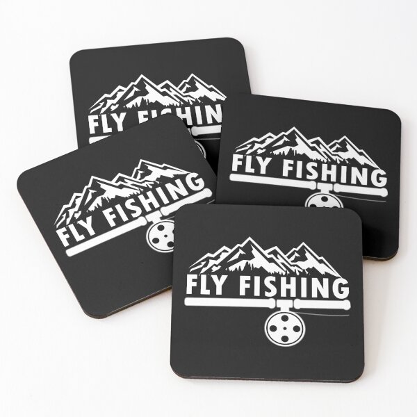 Item preview, Fly Fish Fishing Gift Trout Salmon Forest Mountains designed and sold by Space Art.