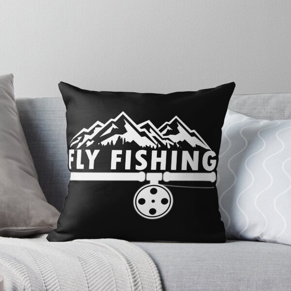Item preview, Fly Fish Fishing Gift Trout Salmon Forest Mountains designed and sold by Space Art.