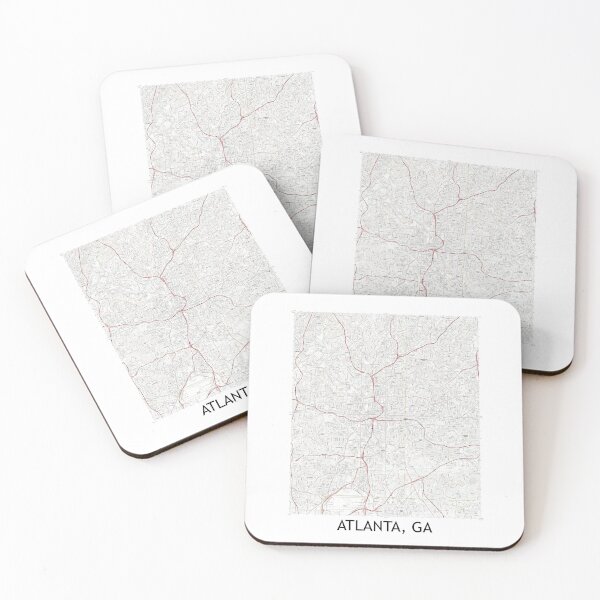Item preview, Atlanta, GA Quad Topographical Map Clean designed and sold by PGHPhotoCo.