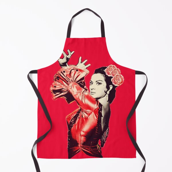 Vista previa del artículo con la obra «Lola Flores Fondo Rojo », diseñado y vendido por JmB Folkloricas.