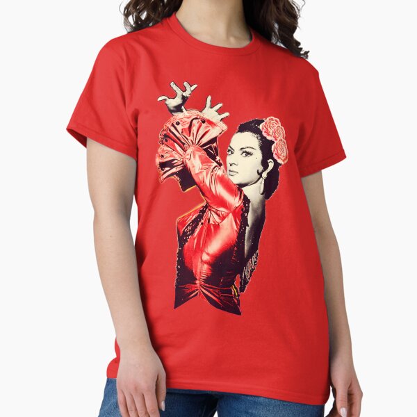 Vista previa del artículo con la obra «Lola Flores Fondo Rojo », diseñado y vendido por JmB Folkloricas.