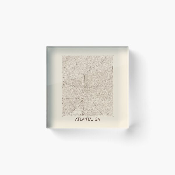 Item preview, Atlanta, GA Quad Topographical Map Vintage designed and sold by PGHPhotoCo.