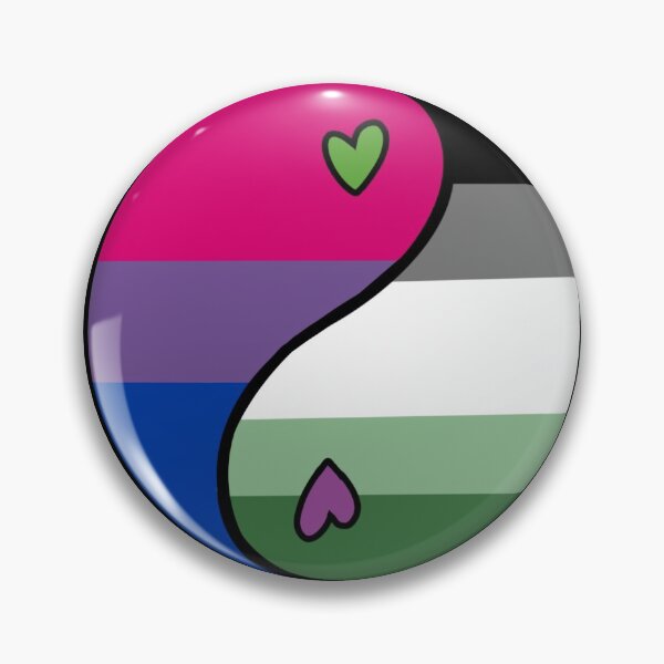 Item preview, Bi Aro Bisexual Aromantic LGBTQ+ Pride Yin Yang designed and sold by PepperThRealMVP.