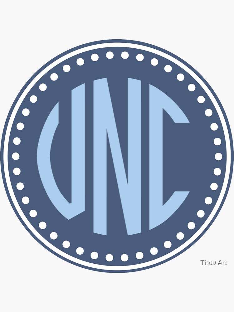 "Carolina Monogram " Sticker for Sale by dylanstroud Redbubble