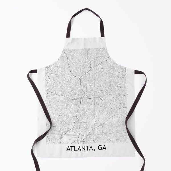 Item preview, Atlanta, GA Quad Topographical Map Black & White designed and sold by PGHPhotoCo.