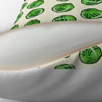 Alternate view of Brussel Sprout Pattern Floor Pillow
