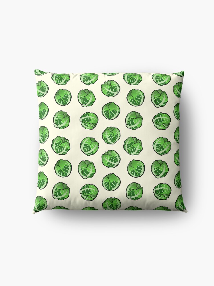 Alternate view of Brussel Sprout Pattern Floor Pillow