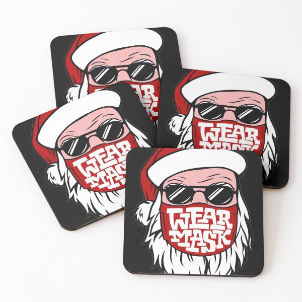 Item preview, santa Face Wearing Mask T-Shirt designed and sold by Yassine Janane.
