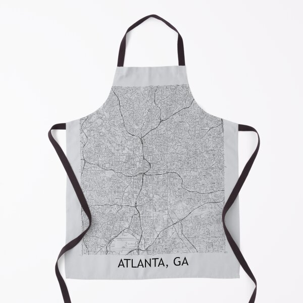Item preview, Atlanta, GA Quad Topographical Map Grey designed and sold by PGHPhotoCo.
