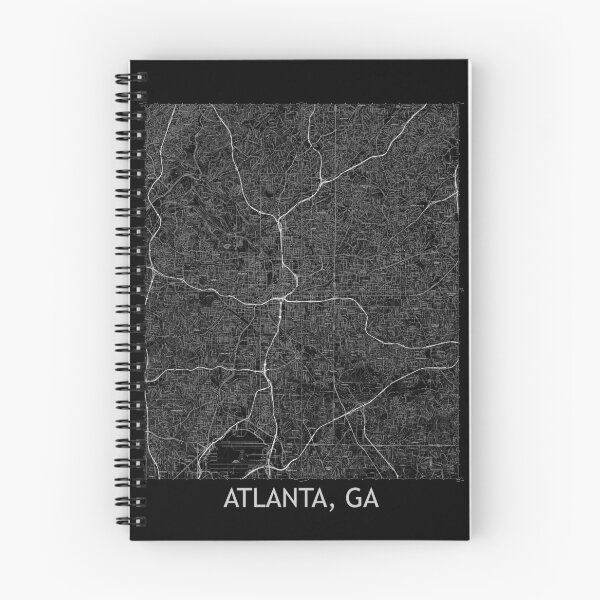 Item preview, Atlanta, GA Quad Topographical Map Black designed and sold by PGHPhotoCo.