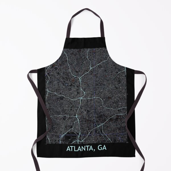 Item preview, Atlanta, GA Quad Topographical Map Dark designed and sold by PGHPhotoCo.