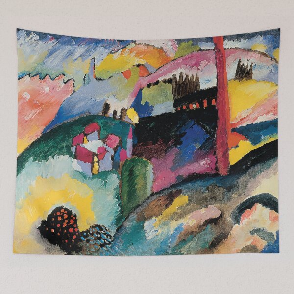 Item preview, Kandinsky Landscape with Factory Chimney designed and sold by neteor.