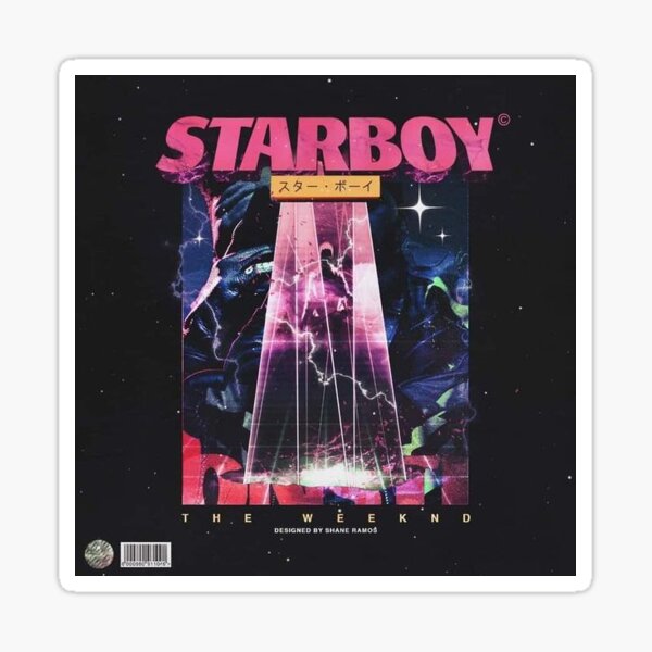 starboy- the weekend Sticker