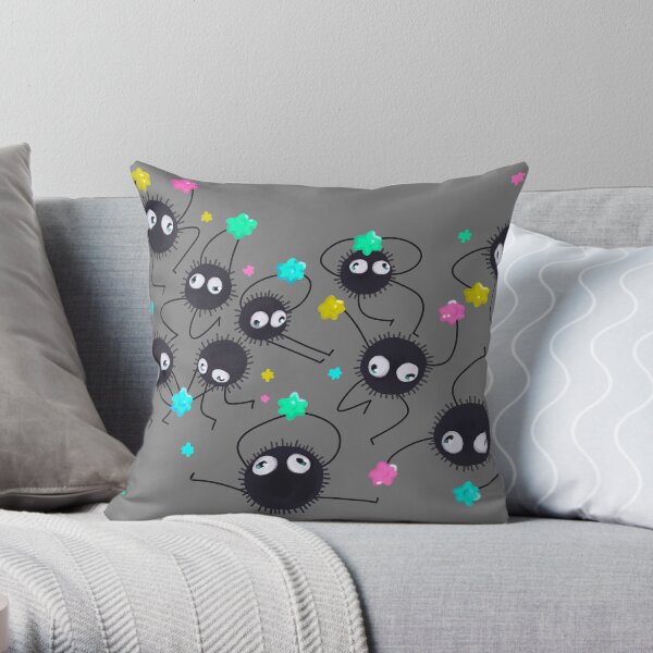Soot Sprites Throw Pillow