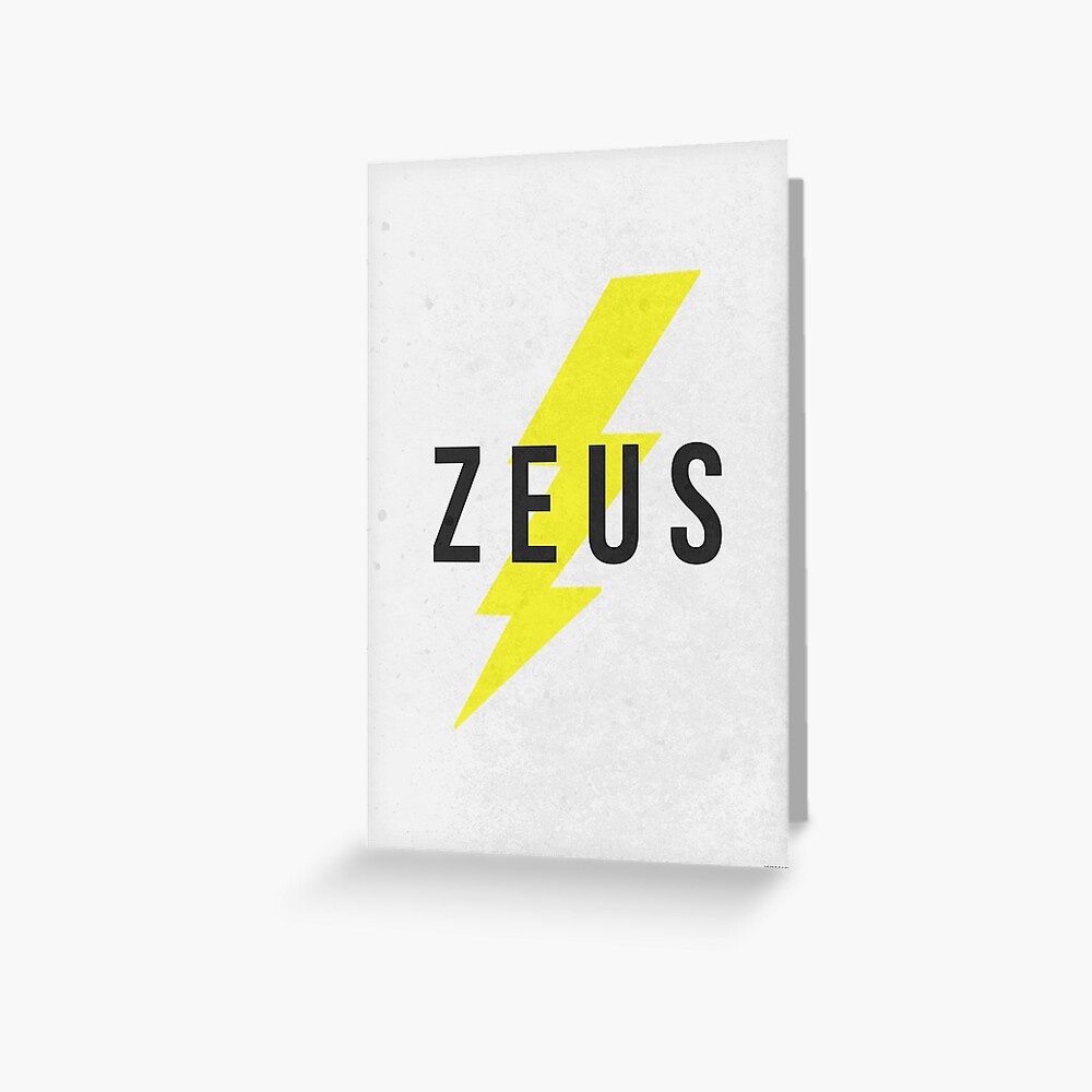 "ZEUS - Greek Mythology" Greeting Card By Hydrogene | Redbubble