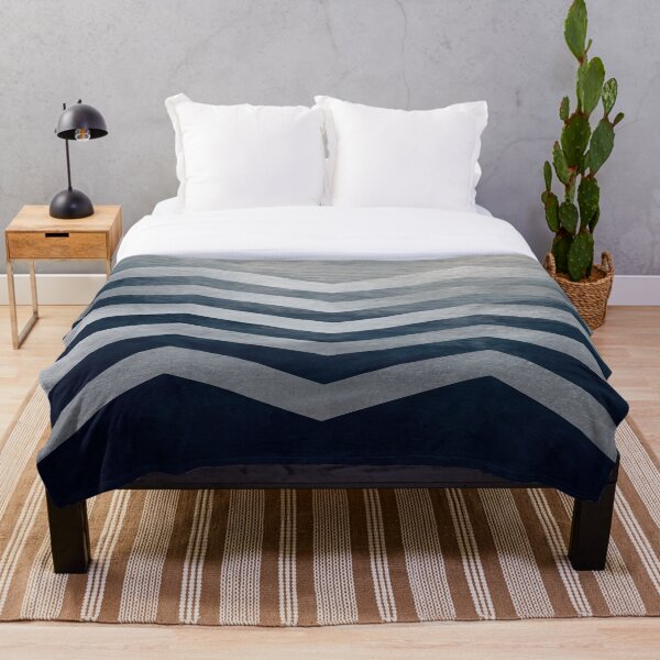 Item preview, Metallic Chevron - Blue designed and sold by raymondwarenyc.