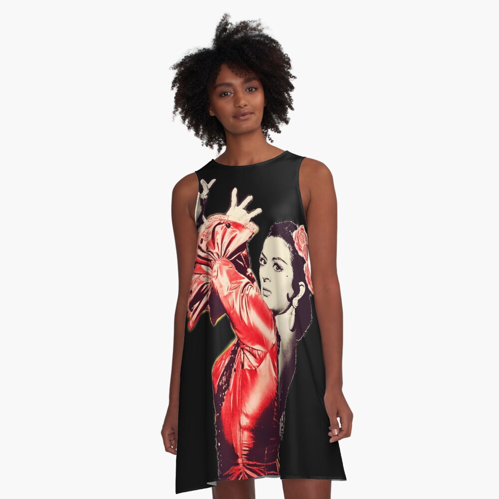 Vista previa del artículo con la obra «Vestido acampanado», diseñado y vendido por danimota.