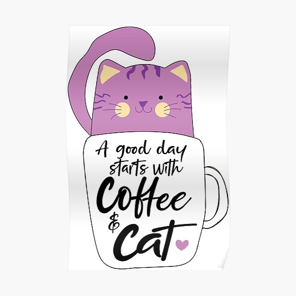 Poster Cadeau Drole Pour Les Amoureux Des Chats Badass Cat Dady Par Suhy Redbubble