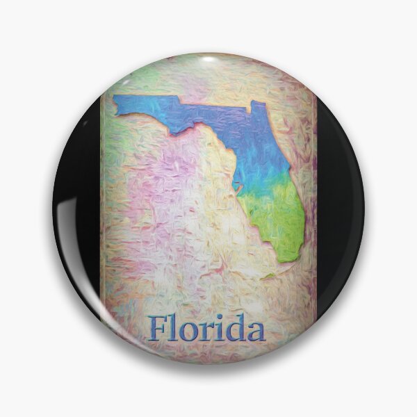 Item preview, Digital Art Map of The State of Florida designed and sold by AlanPhotoArt.