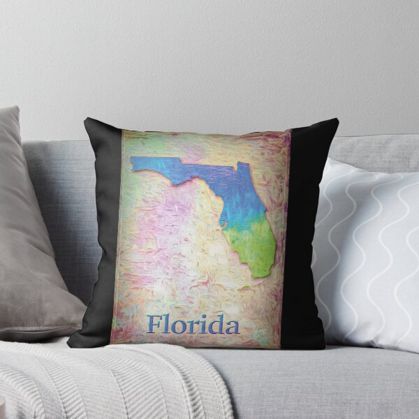 Item preview, Digital Art Map of The State of Florida designed and sold by AlanPhotoArt.