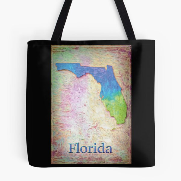 Item preview, Digital Art Map of The State of Florida designed and sold by AlanPhotoArt.