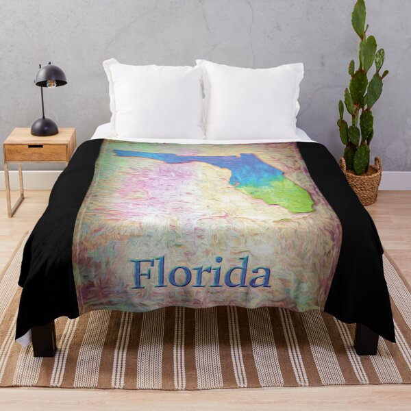 Item preview, Digital Art Map of The State of Florida designed and sold by AlanPhotoArt.