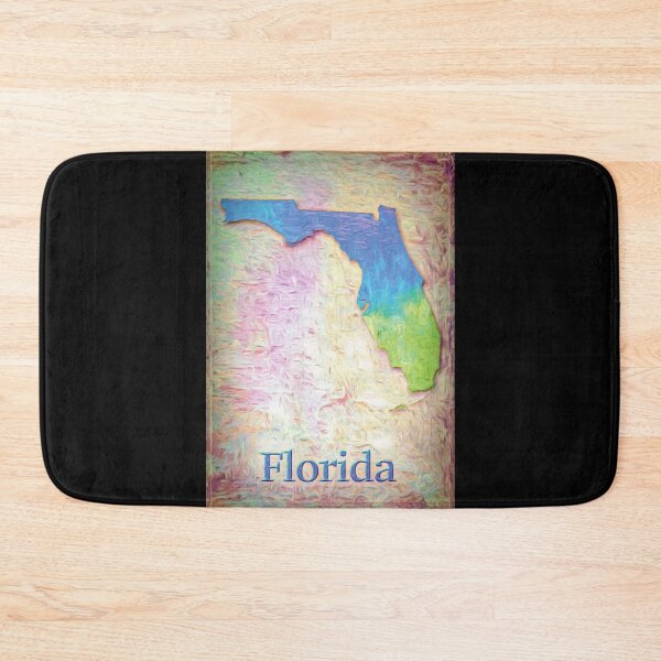 Item preview, Digital Art Map of The State of Florida designed and sold by AlanPhotoArt.