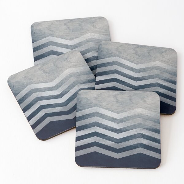 Item preview, Metallic Chevron - Blue designed and sold by raymondwarenyc.