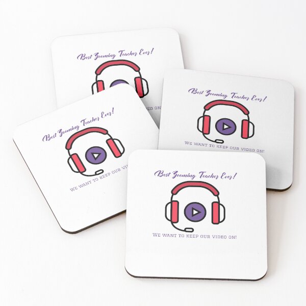 Item preview, Best Zooming Teacher Ever! We want to keep our video on! fun quarantine tshirt,mug and notebook gear designed and sold by GmolahUnlimited.