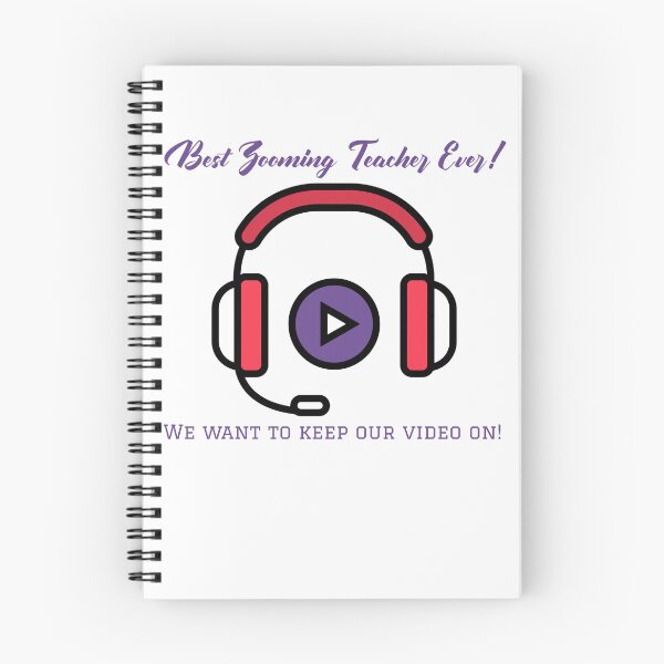 Item preview, Best Zooming Teacher Ever! We want to keep our video on! fun quarantine tshirt,mug and notebook gear designed and sold by GmolahUnlimited.