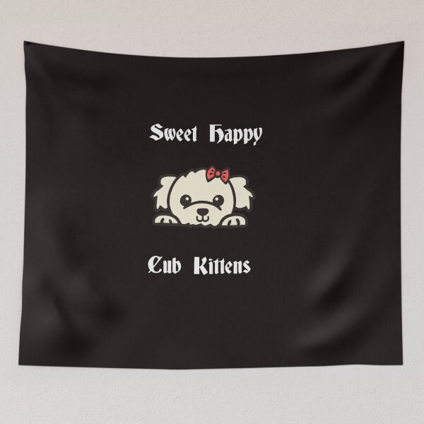 Item preview, Black sweet happy cub kittens designed and sold by DamaliePierre.