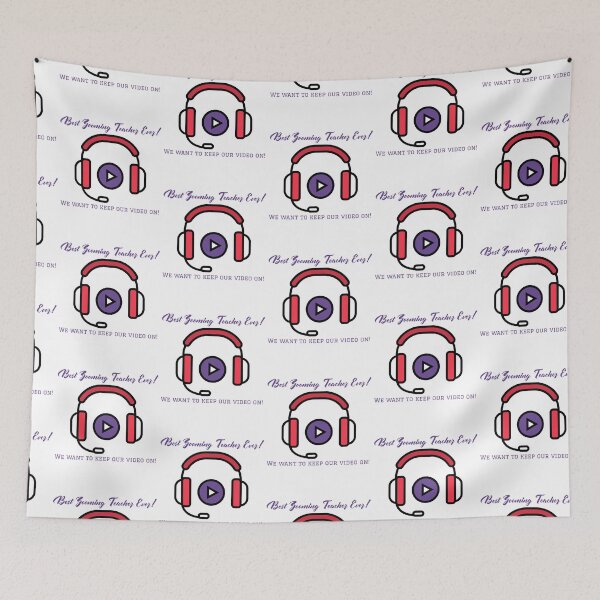 Item preview, Best Zooming Teacher Ever! We want to keep our video on! fun quarantine tshirt,mug and notebook gear designed and sold by GmolahUnlimited.