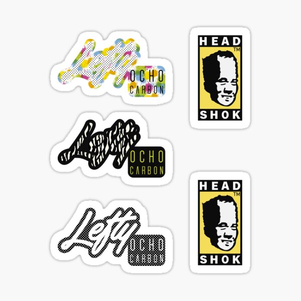 Item preview, Stikers Lefty Eight Head Shok 5 designed and sold by dalemoto.