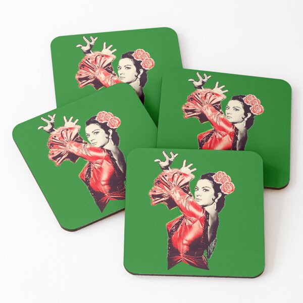 Item preview, Lola Flowers Green Background designed and sold by JmB Folkloricas.