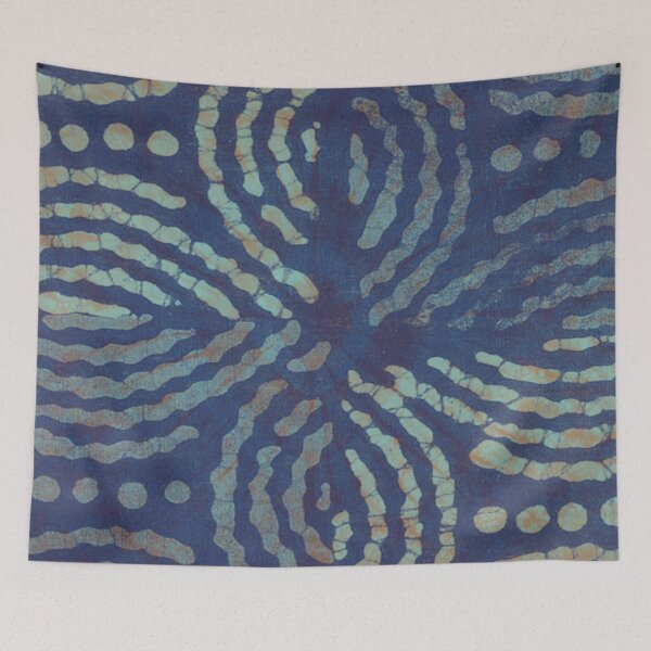 Item preview, Blue Toned Flower Shibori Tie Dye designed and sold by IZiets.