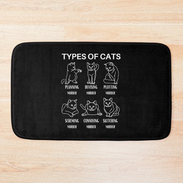 Item preview, Types of cats designed and sold by GraphicTeesSuck.