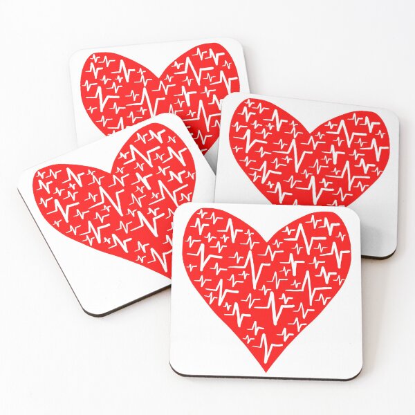 Item preview, Heartbeat Symbols Heart designed and sold by ArtByTomRigby.