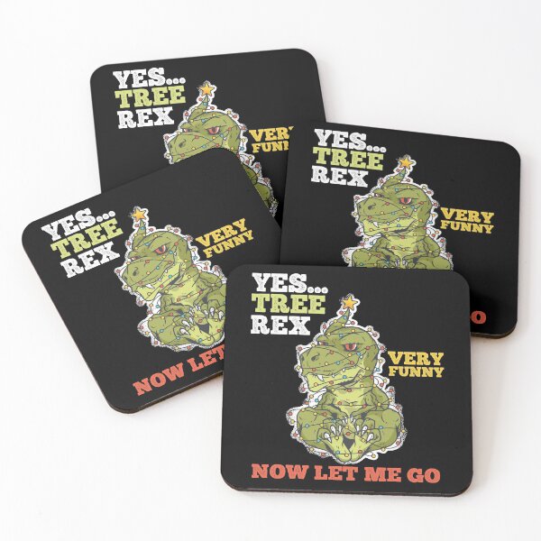 Item preview, Tree Rex a Punny Christmas T Rex designed and sold by Frosty1489.