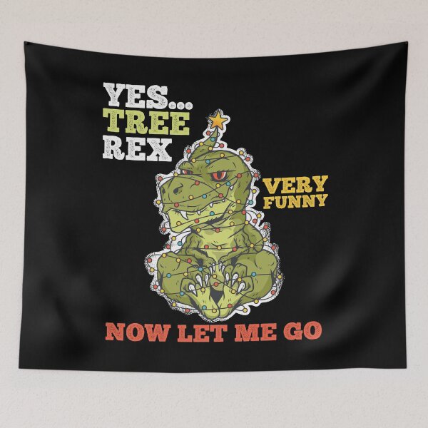 Item preview, Tree Rex a Punny Christmas T Rex designed and sold by Frosty1489.