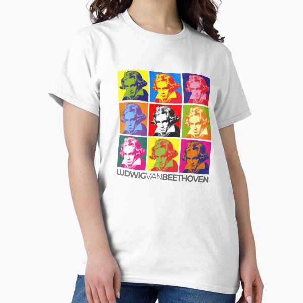 Artikel-Vorschau von Pop-Art-Porträtposter von Ludwig van Beethoven, designt und verkauft von CMYKStudio.