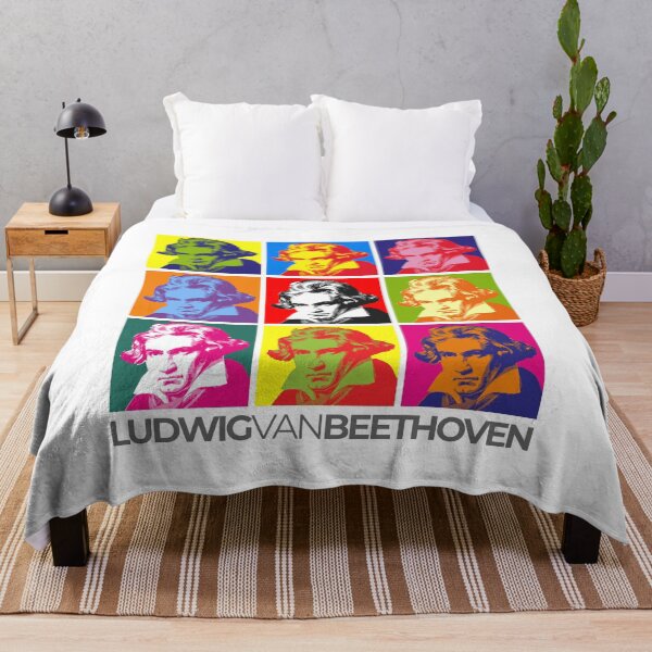 Item preview, Ludwig van Beethoven pop-art portrait poster designed and sold by CMYKStudio.