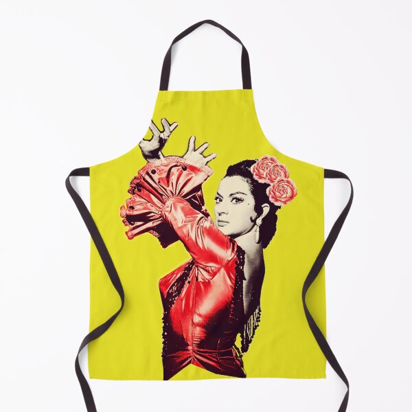 Vista previa del artículo con la obra «Lola Flores Fondo Amarillo», diseñado y vendido por JmB Folkloricas.